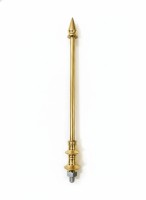 flag rod double matka  brass