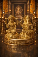 Brass Lakshmi Ganesh Idol Set