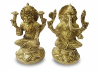 Brass Lakshmi Ganesh Idol Set