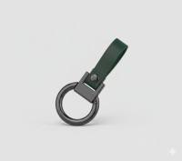 Leather Loop Key Fob (GREEN)