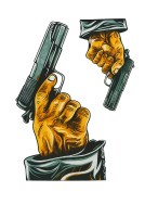 Dual Gun Grip Sticker