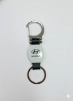 Hyundai_Black_Leather_Carabiner_Keychain