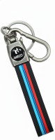 Tricolor Stripe Keychain (hero)