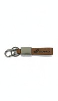 Metal & Leather Key Fob (HONDA)