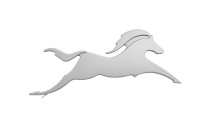 Running Horse 3D Metal Emblem Sticker