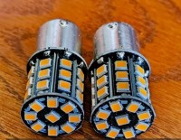 2 Super Bright Amber LED Turn Signal Bulbs bulb 12V 21W