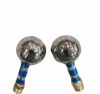 Heavy Mirror Nut Pair (Blue & Chrome Finish)