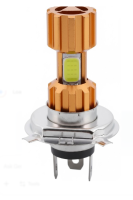 H4 LED headlight bulb for a motorcycle or car
