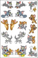 Tom and jerry run sticker