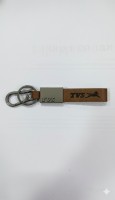 Metal & Leather Key Fob (TVS)