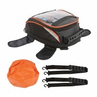 Magnetic Fuel Tank Bag with Rain Cover & Multi-Pocket Storage Compartments