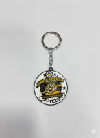 White_Royal_Enfield_Cannon_Logo_Keychain