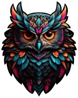 Mystic owl sticker