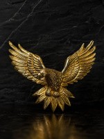 Premium Brass Eagle Emblem for Royal Enfield|Decorative Bike Badge